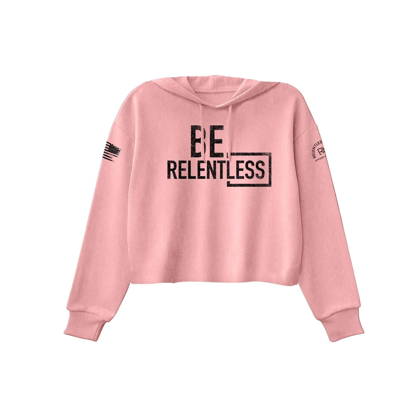 Be Relentless | W | Front | Women's Cropped Hoodie
