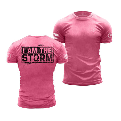 Charity Pink Men's I Am The Storm Back Design Tee