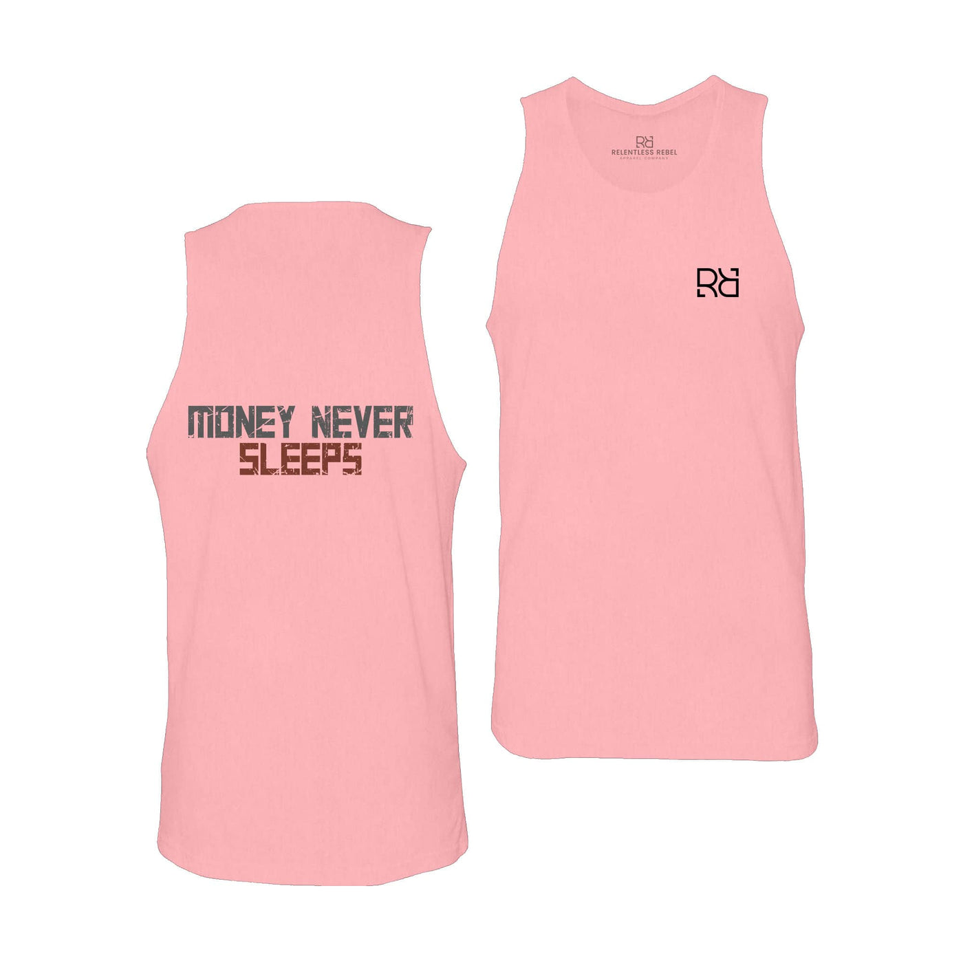 Pink Money Never Sleeps Men's Tank Top