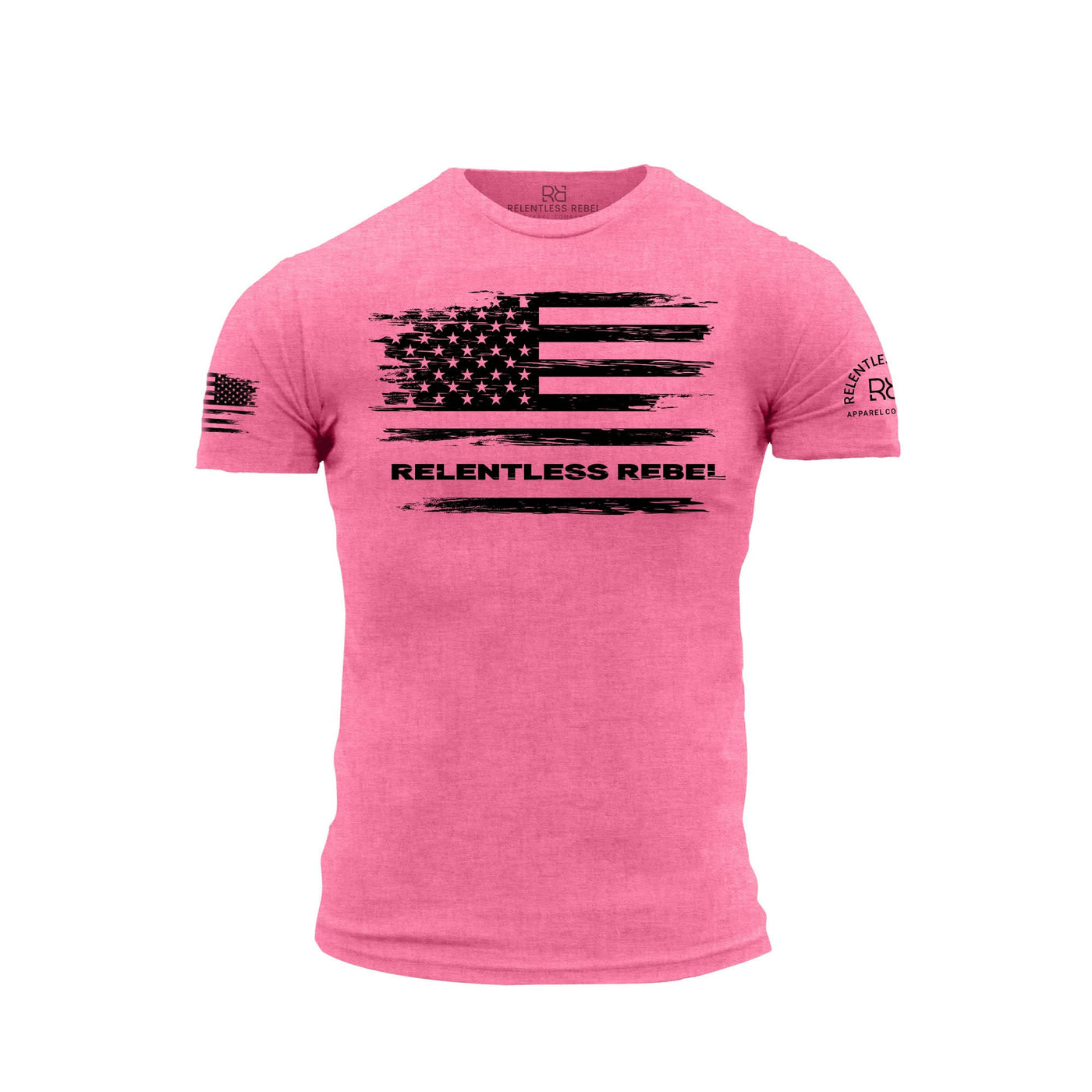 Charity Pink Relentless Rebel Flag Men's Tee