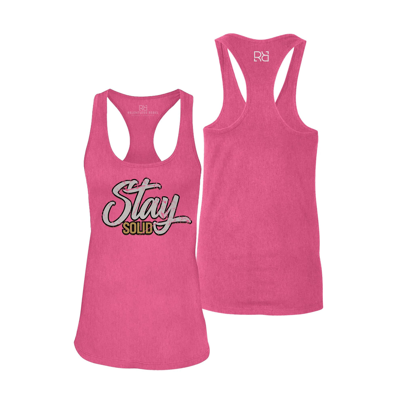 Stay Solid | Women's Racerback Tank Top