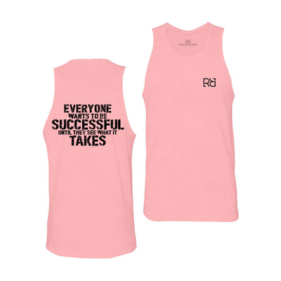 Pink Everyone Wants to Be Successful Men's Tank Top