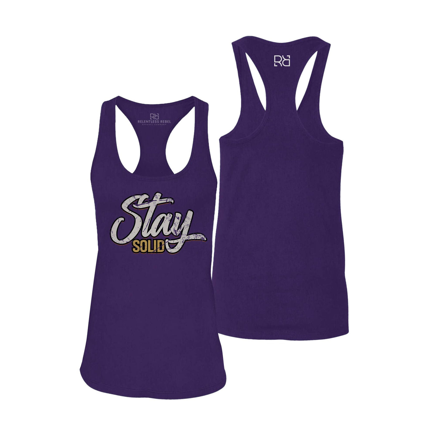 Stay Solid | Women's Racerback Tank Top