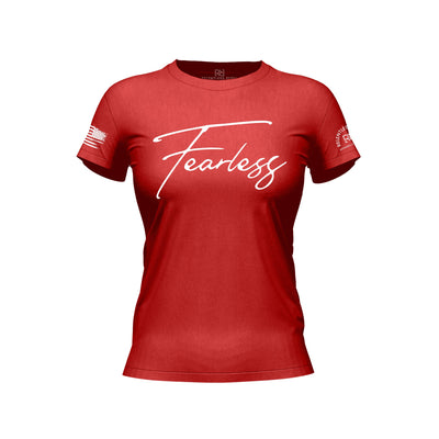 Rebel Red Women's Fearless Front Design Tee