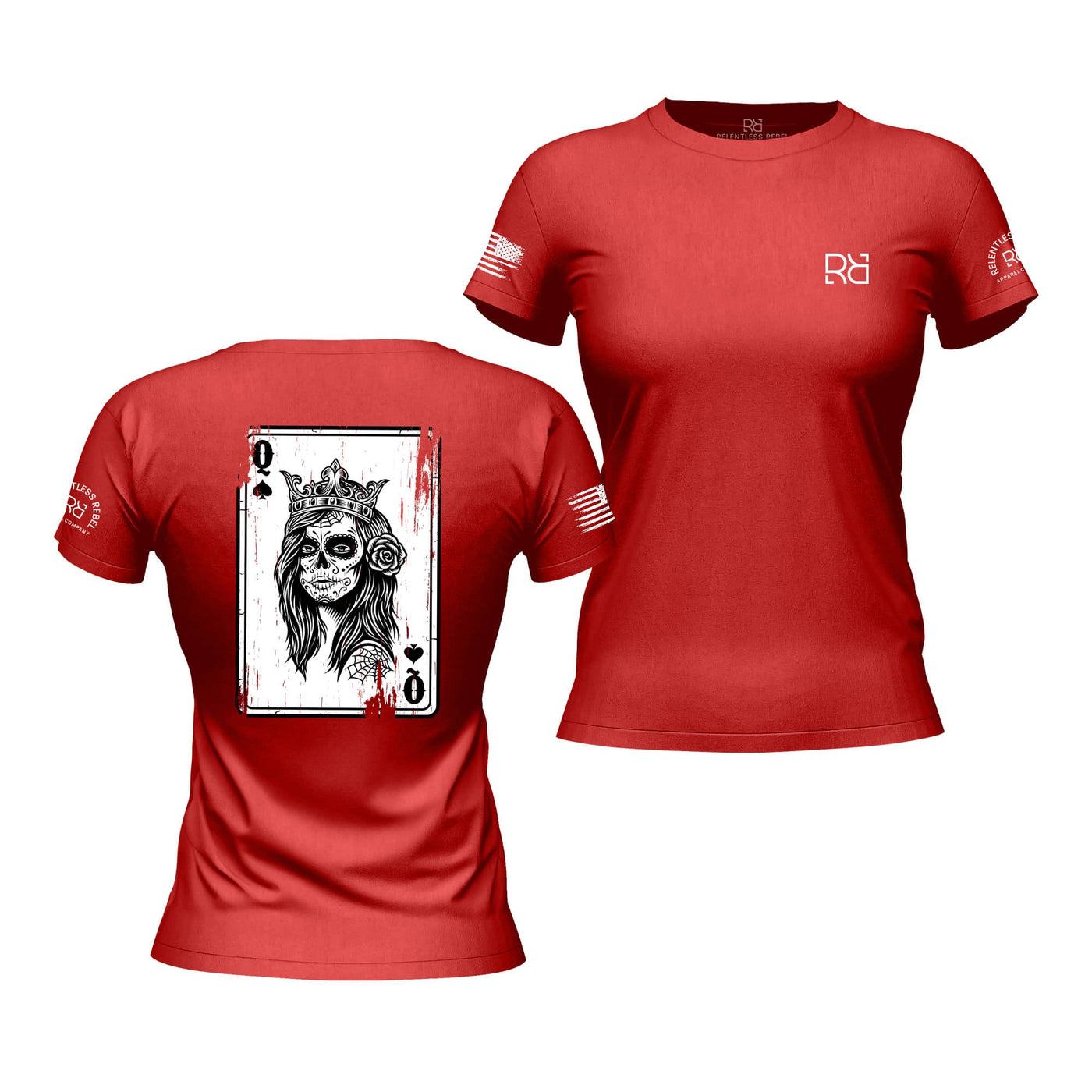 I Am the Storm® | Rebel Queen "Rebel Ace" | Red Women's Tee Bundle