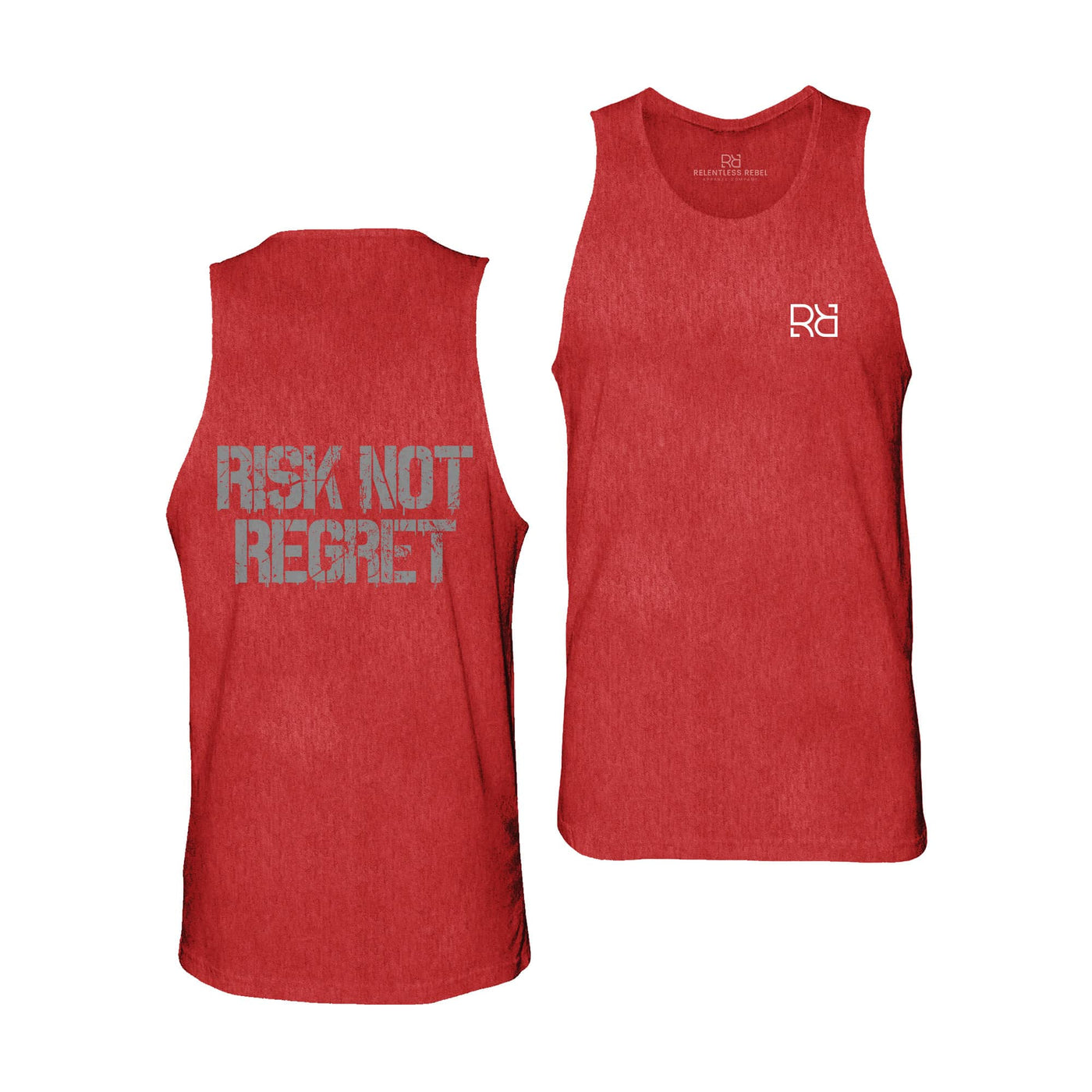 Red Risk Not Regret Men's Tank Top