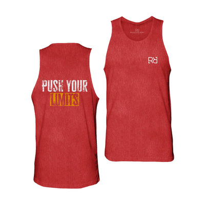 Red Push Your Limits Men's Tank Top