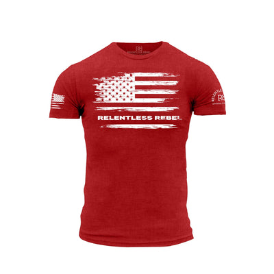 Rebel Red Relentless Rebel Flag Men's Tee