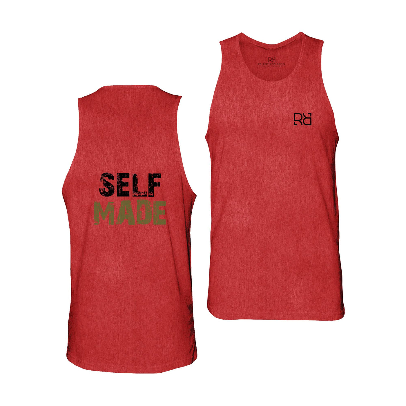 Red Self Made Men's Tank Top