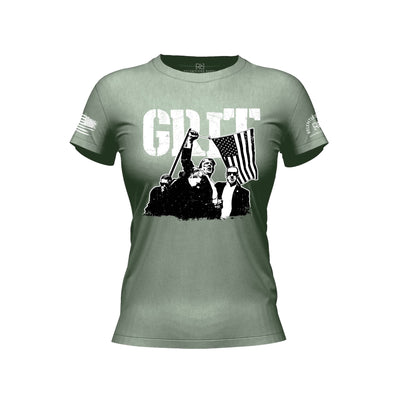 GRIT - DJT Historic Heather Sage Women's Tee