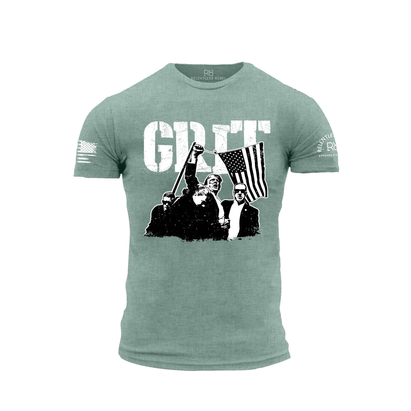 GRIT - DJT Historic Heather Sage Men's Tee