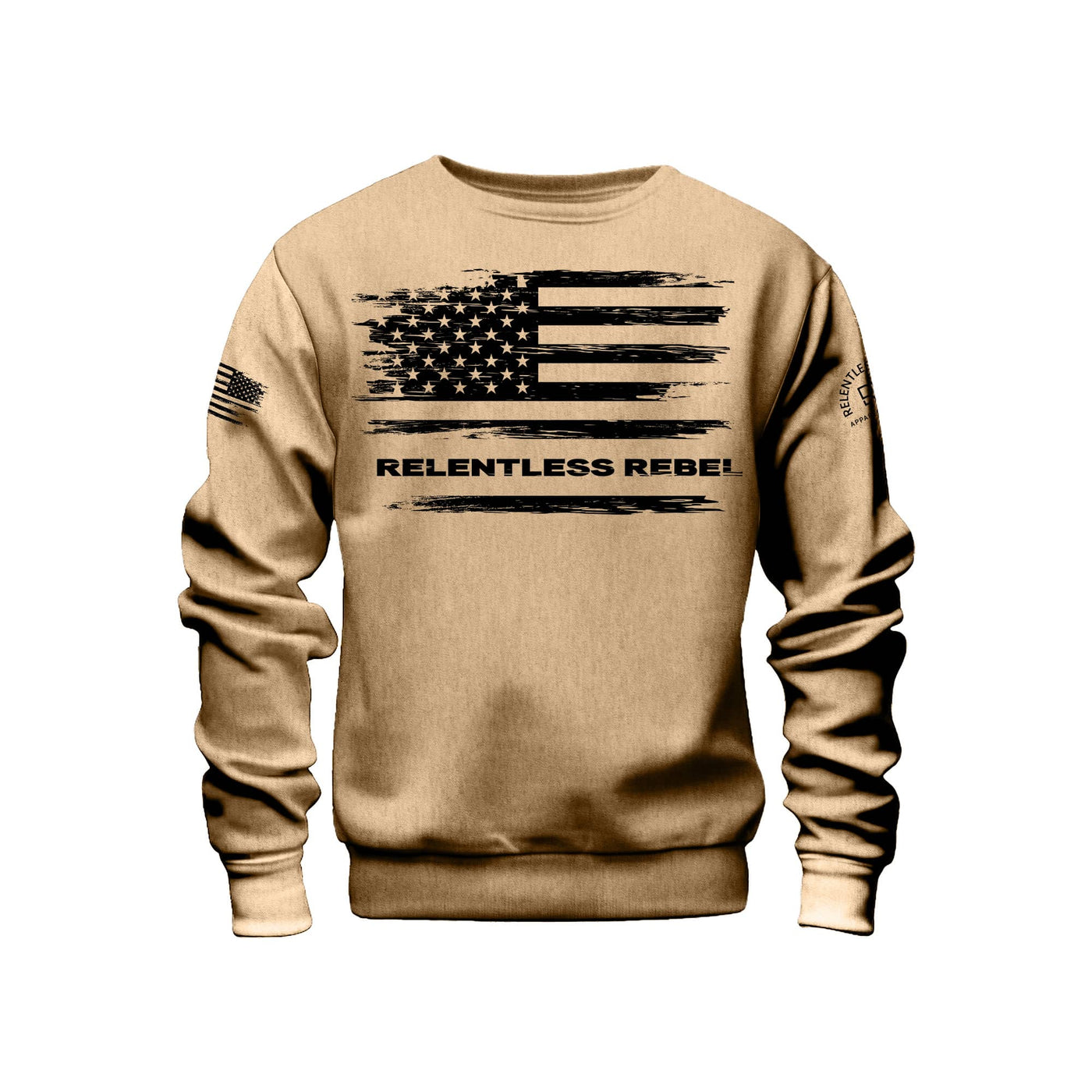 Relentless Rebel Flag | Front | Crew Neck Sweatshirt