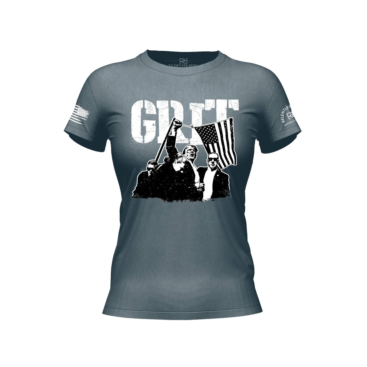 GRIT - DJT Historic Heather Slate Women's Tee