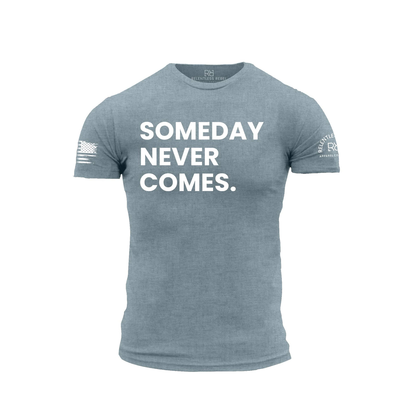 Heather Slate Someday Never Comes Men's Tee