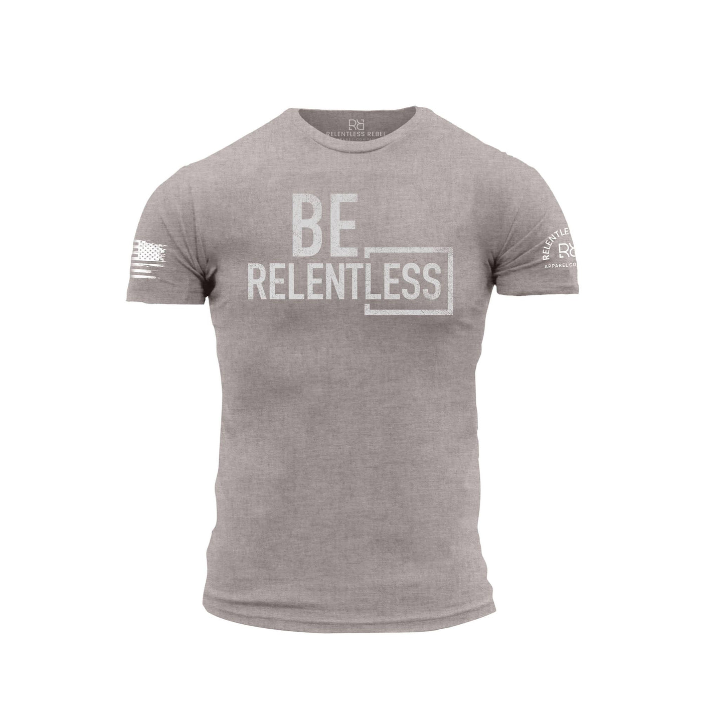 Heather Stone Men's Be Relentless Front Design Tee