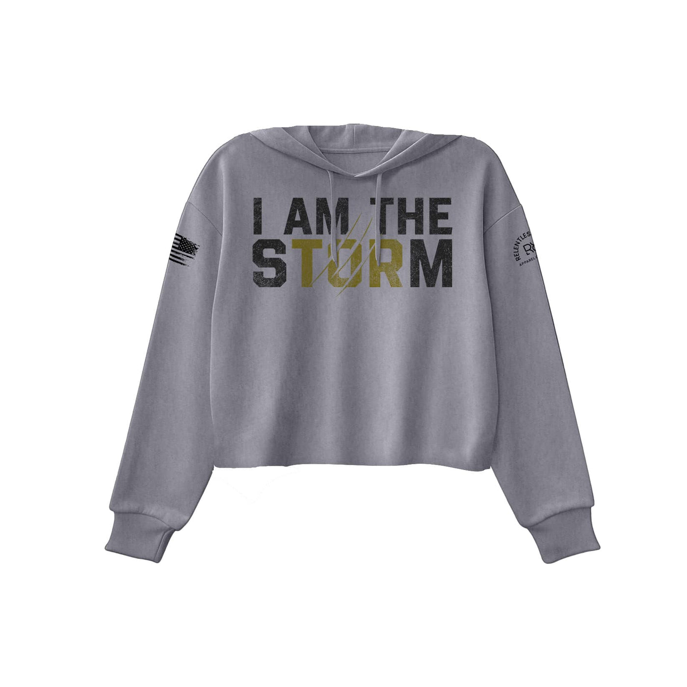I Am the Storm | Front | Women's Cropped Hoodie