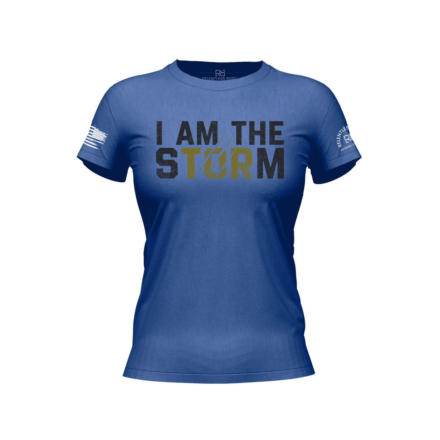 Rebel Blue Women's I Am The Storm Front Design Tee