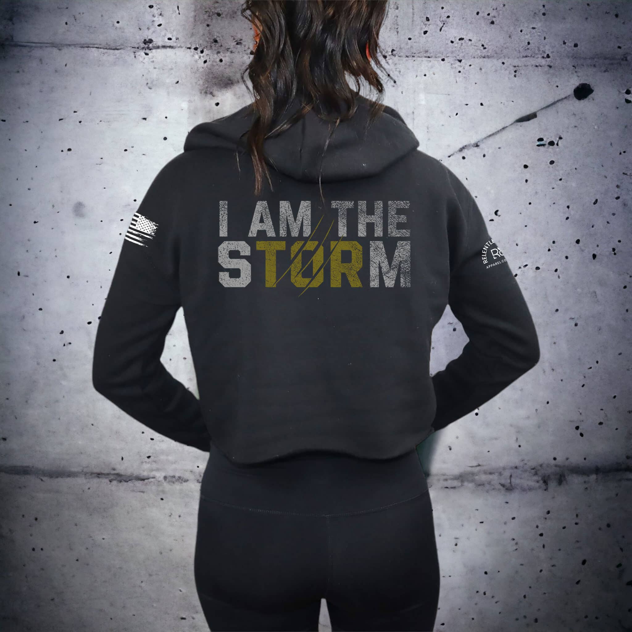 I Am the Storm® | Women's Cropped Hoodie – Relentless Rebel Apparel