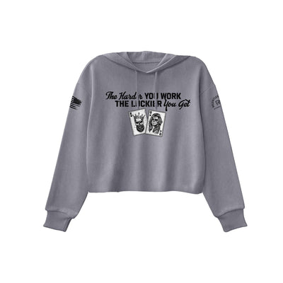 Storm The Harder You Work Women's Cropped Hoodie