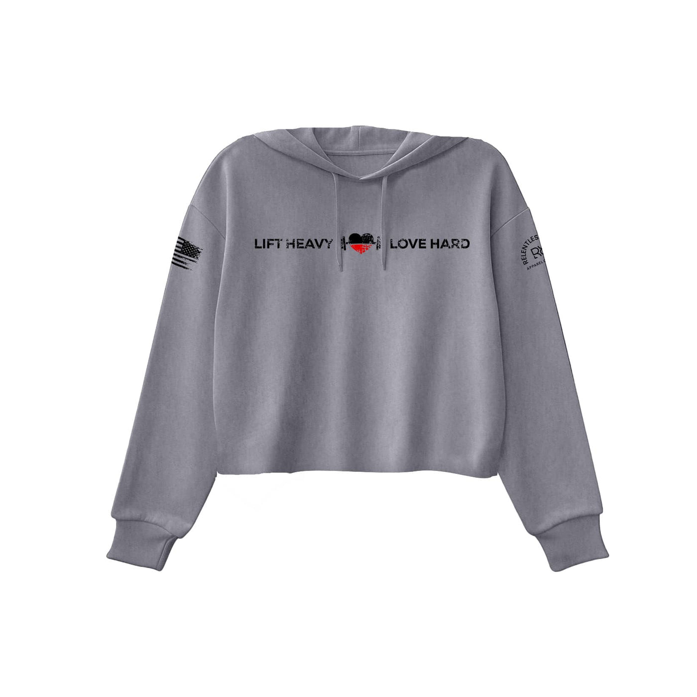 Storm Lift Heavy Love Hard Women's Cropped Hoodie