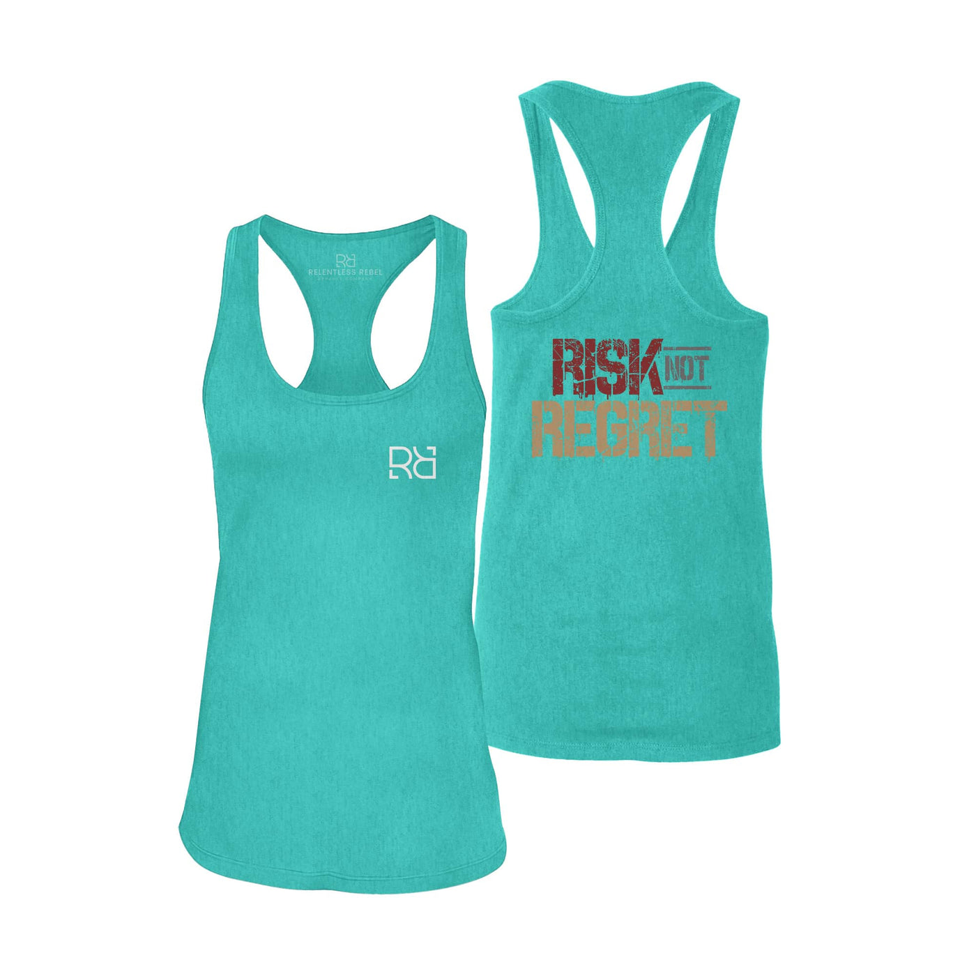 Risk Not Regret | Back | Women's Racerback Tank Top