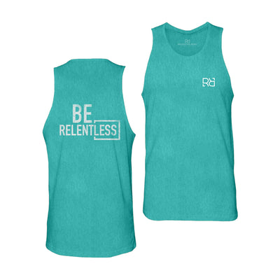 Teal Men's Be Relentless Back Design Tank Top