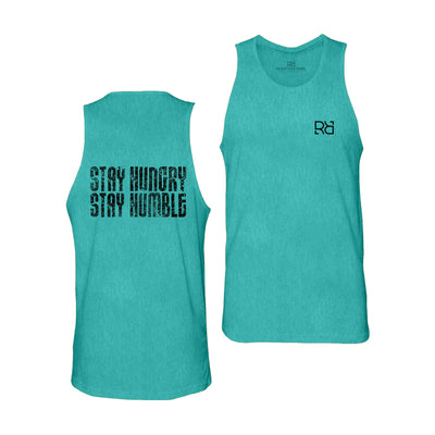 Teal Stay Hungry Stay Humble Men's Tank Top