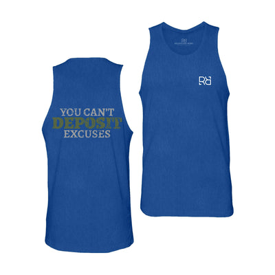 True Royal You Can't Deposit Excuses Men's Tank Top