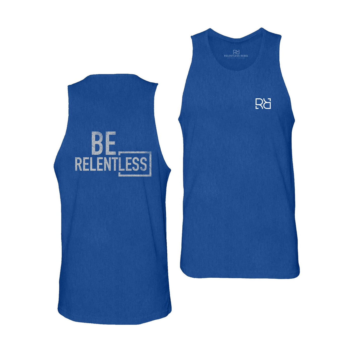 True Royal Men's Be Relentless Back Design Tank Top