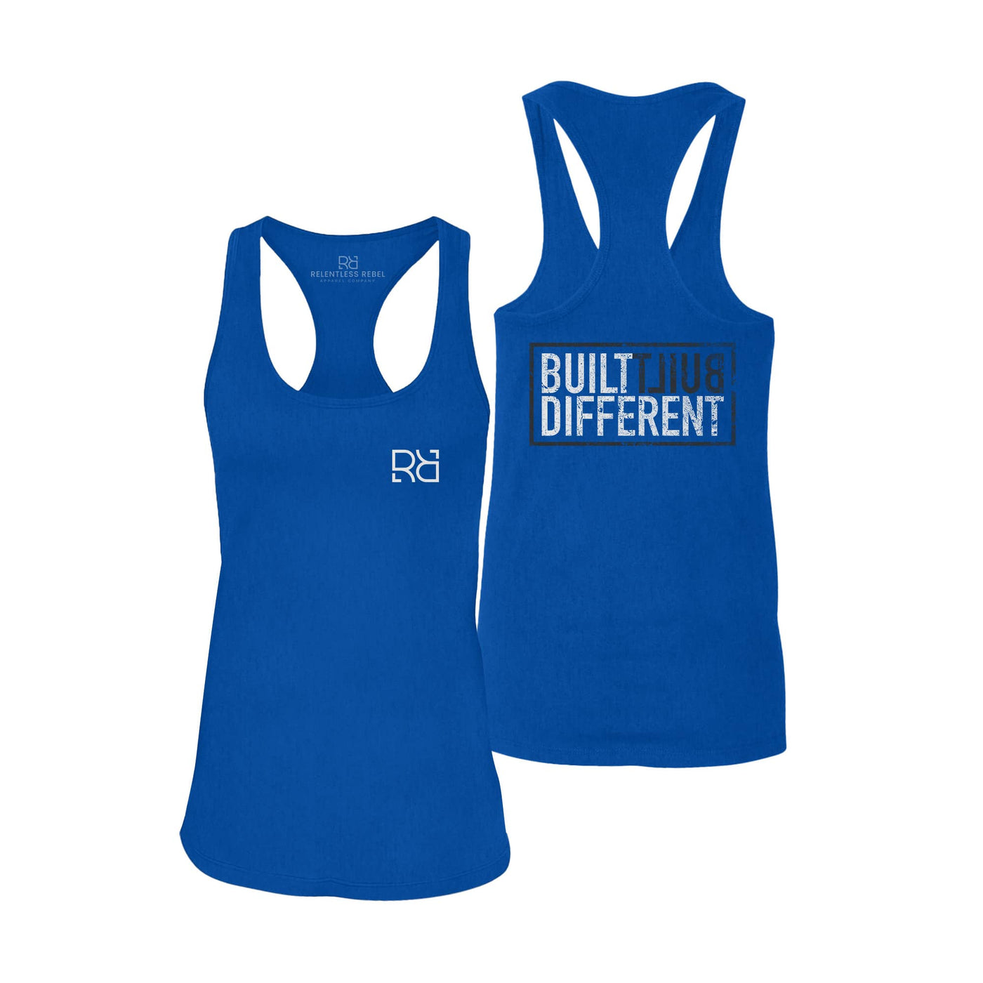 Built Different | Women's Racerback Tank Top