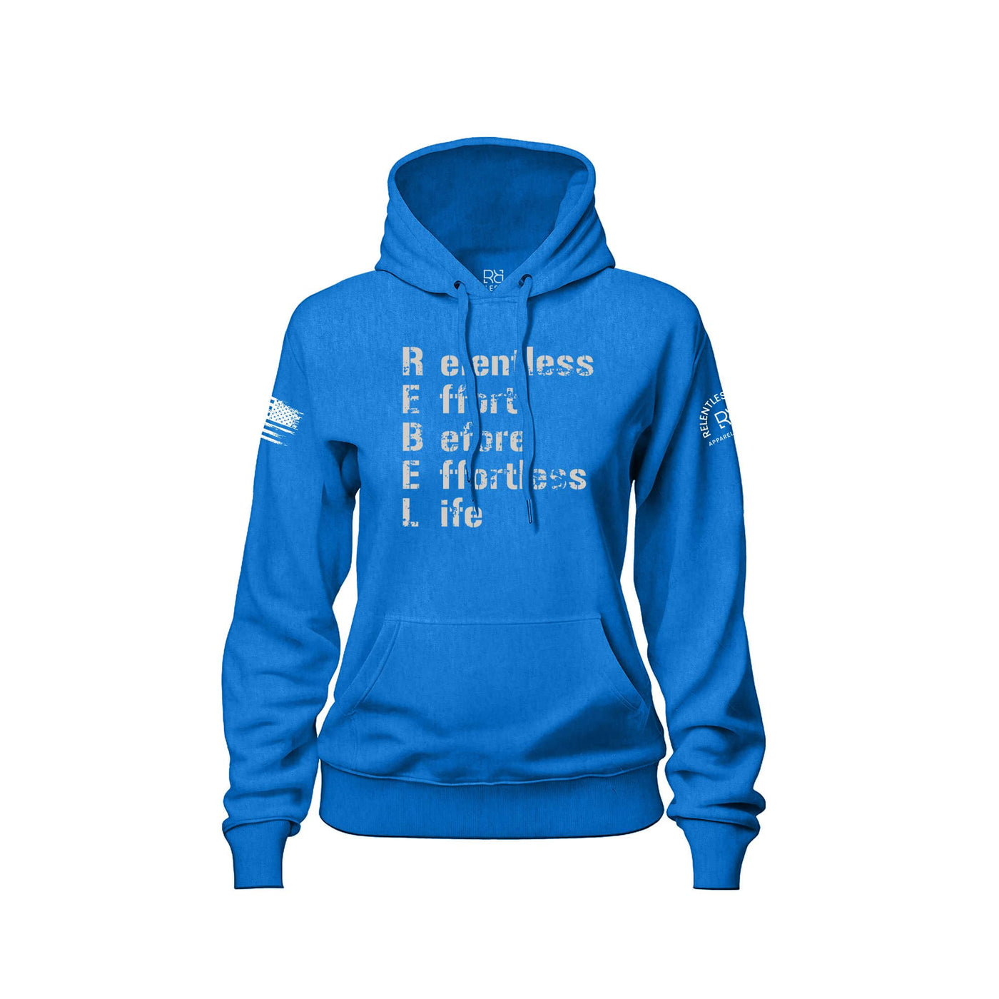 Relentless Effort Before Effortless Life | B&W | Front | Women's Hoodie