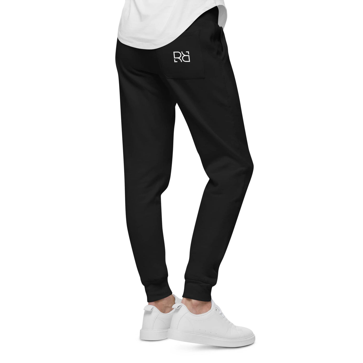 Solid Black Be Relentless Leg Design Joggers