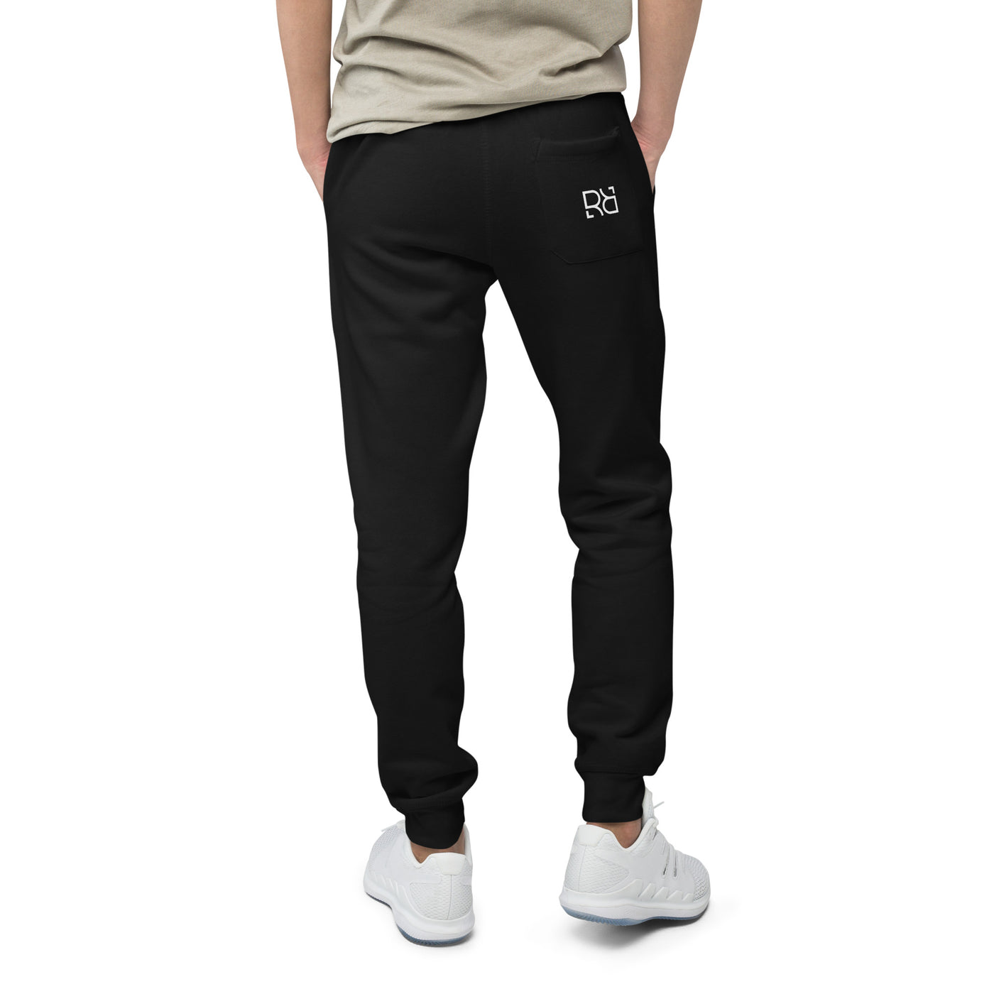 Solid Black Be Relentless Leg Design Joggers