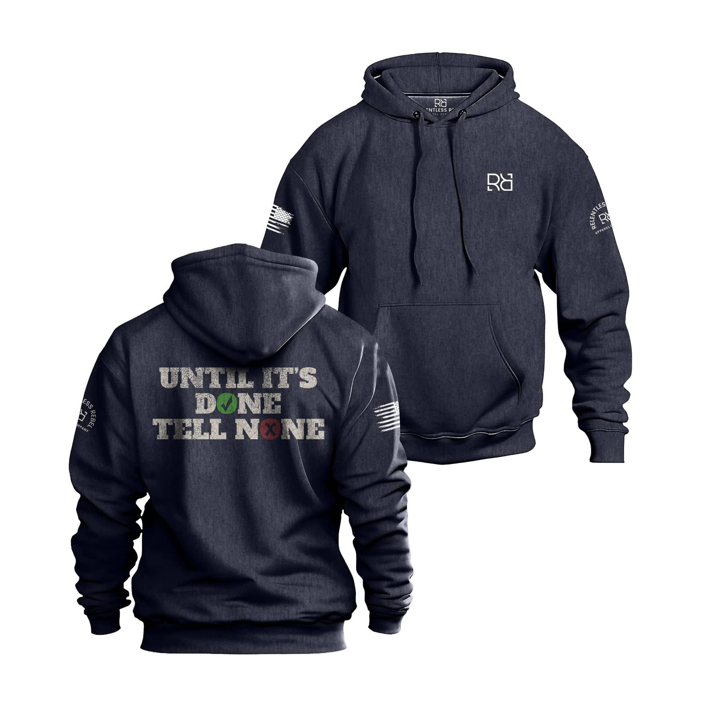 Until It's Done - Tell None | Color | Men's Hoodie