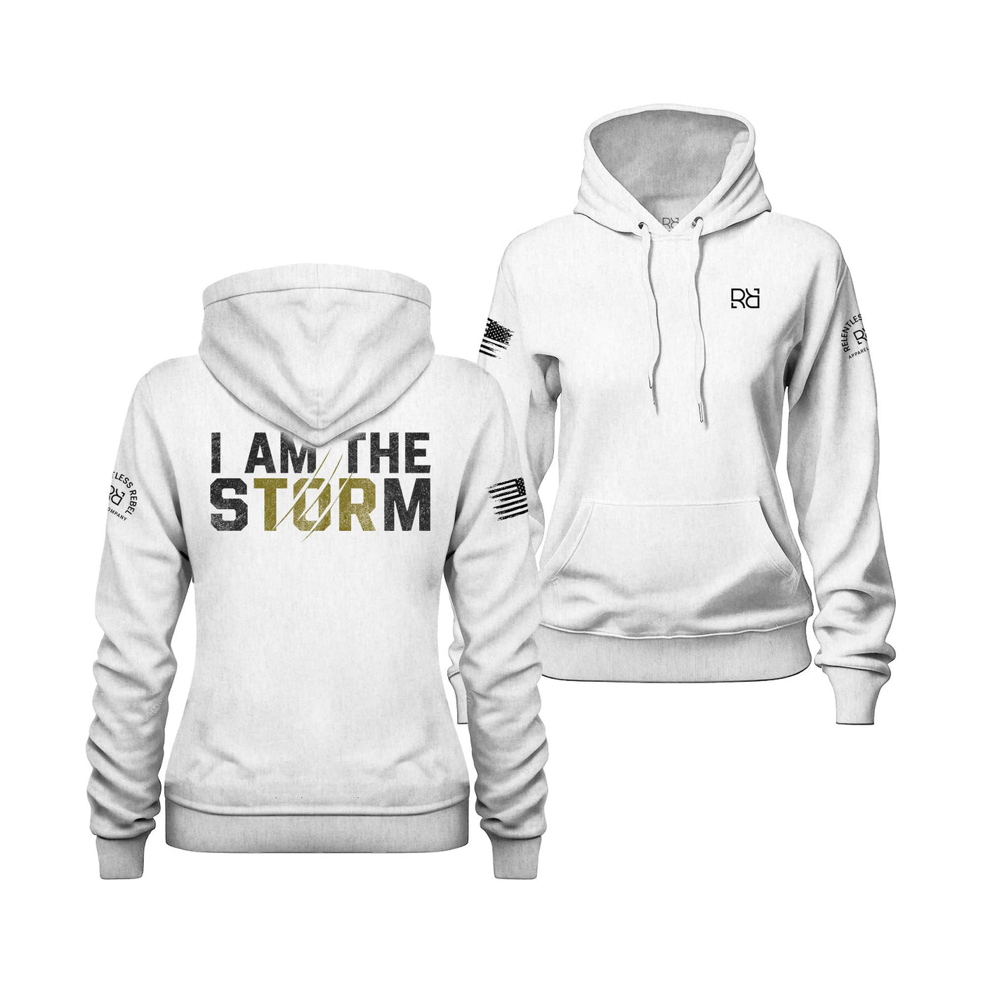 I Am the Storm® | Men and Women | White Hoodie Bundle