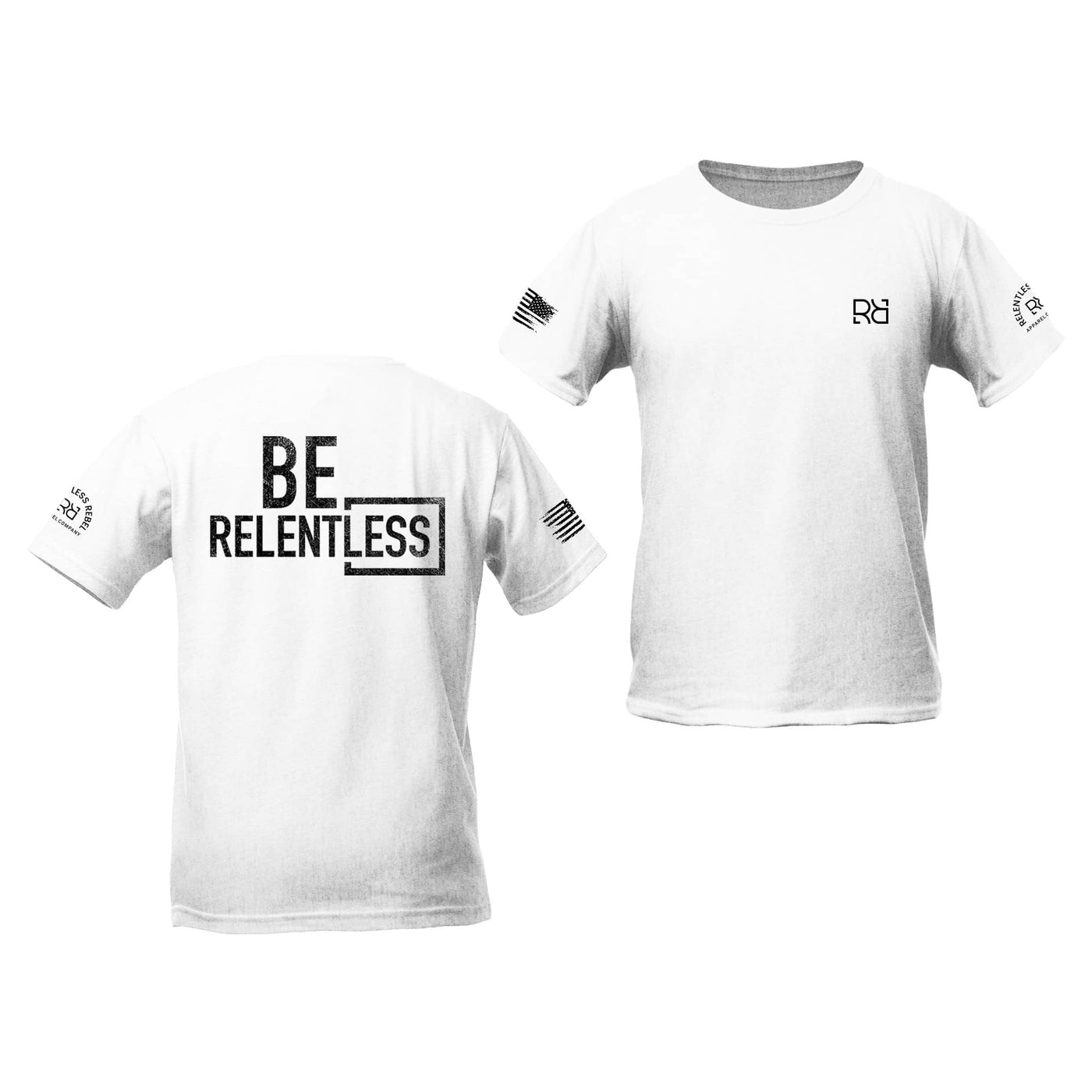 Relentless White Youth Be Relentless Back Design Tee