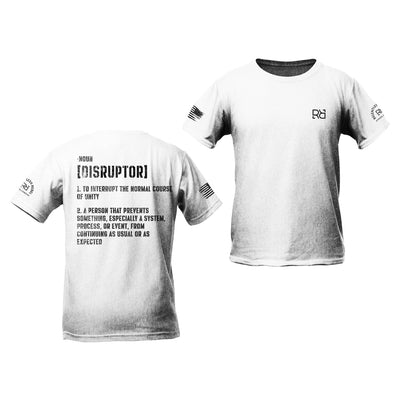 Relentless White The Disruptor Back Design Youth Tee
