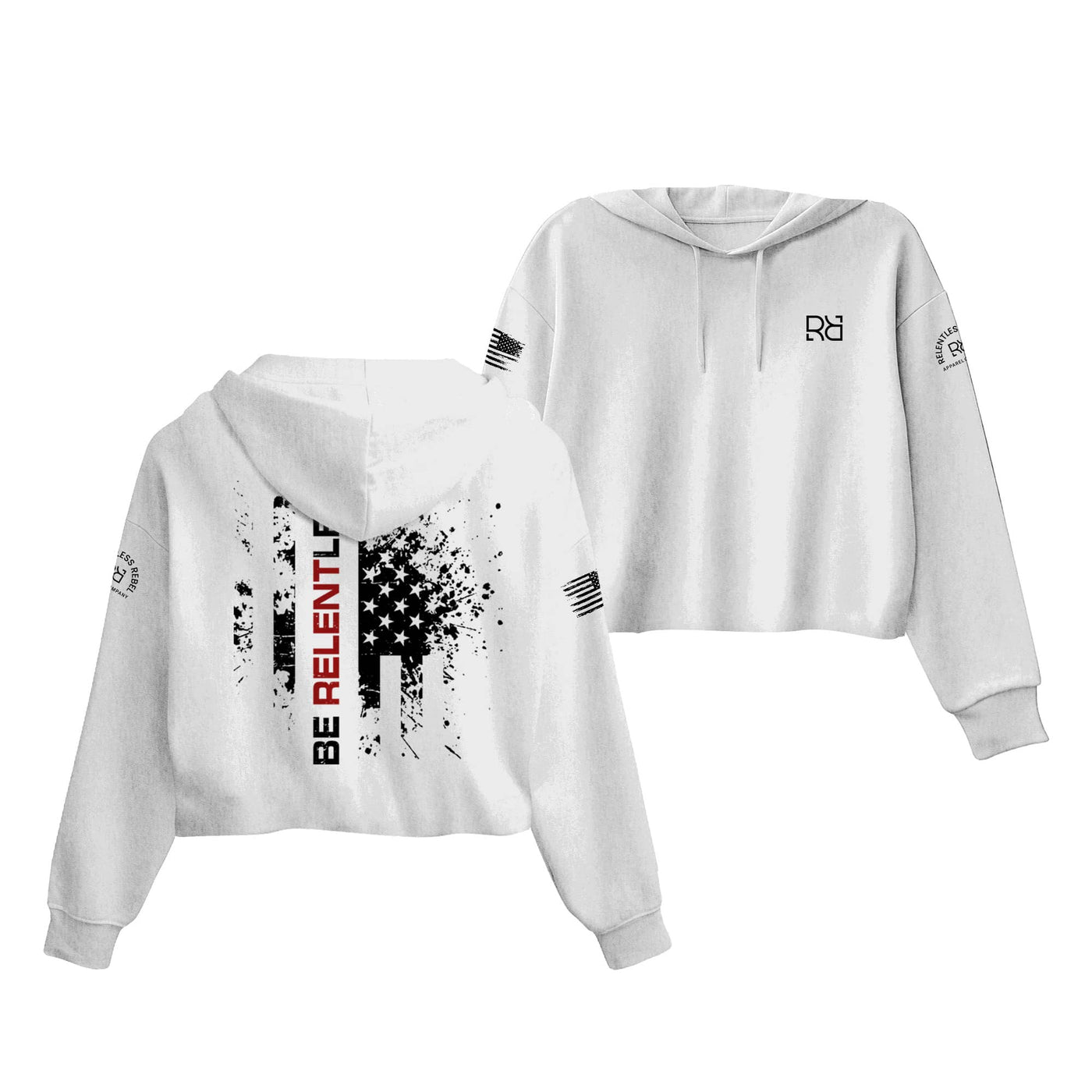Relentless R Be Relentless | R | Women's Cropped Hoodie – Relentless Rebel Apparel