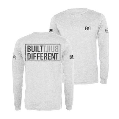 Relentless White Built Different Men's Triblend Long Sleeve Shirt