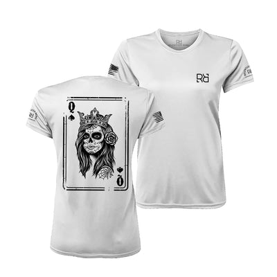 Relentless White Rebel Queen "Rebel Ace" Women's Dri Fit Tee