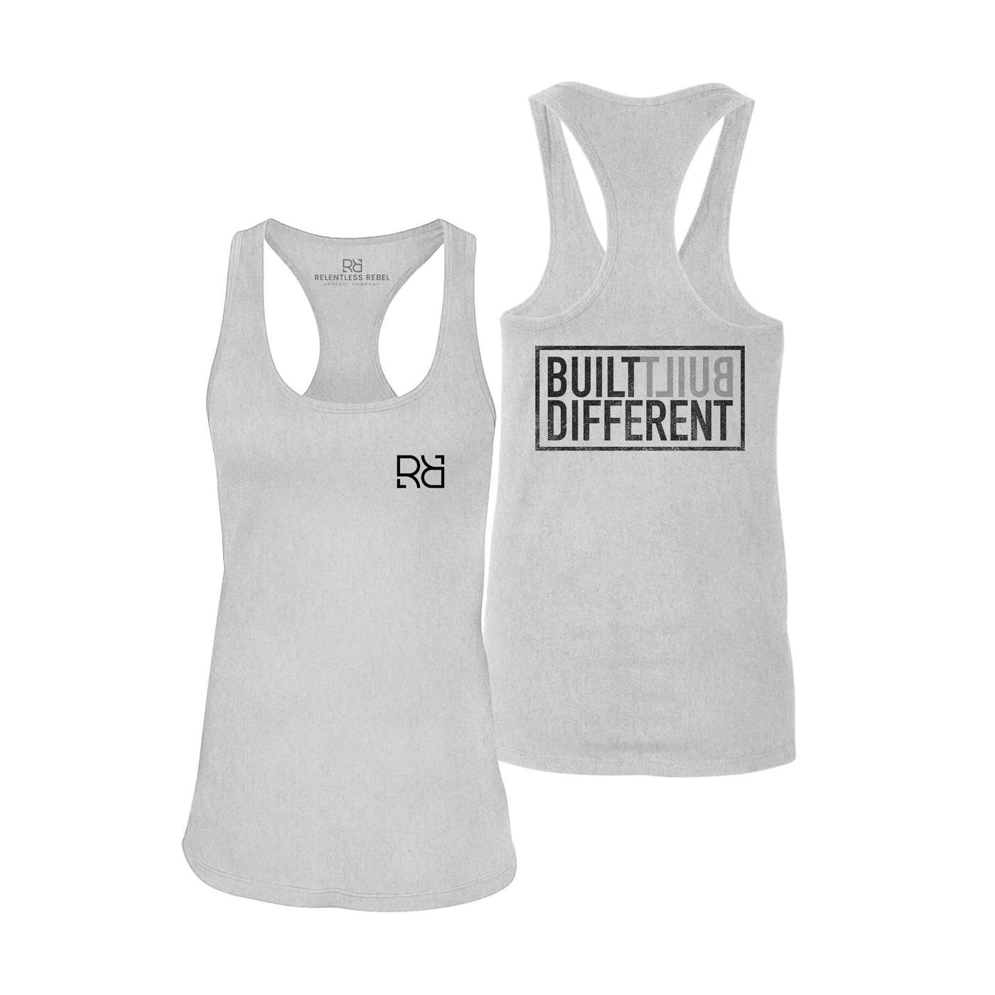 Built Different | Women's Racerback Tank Top