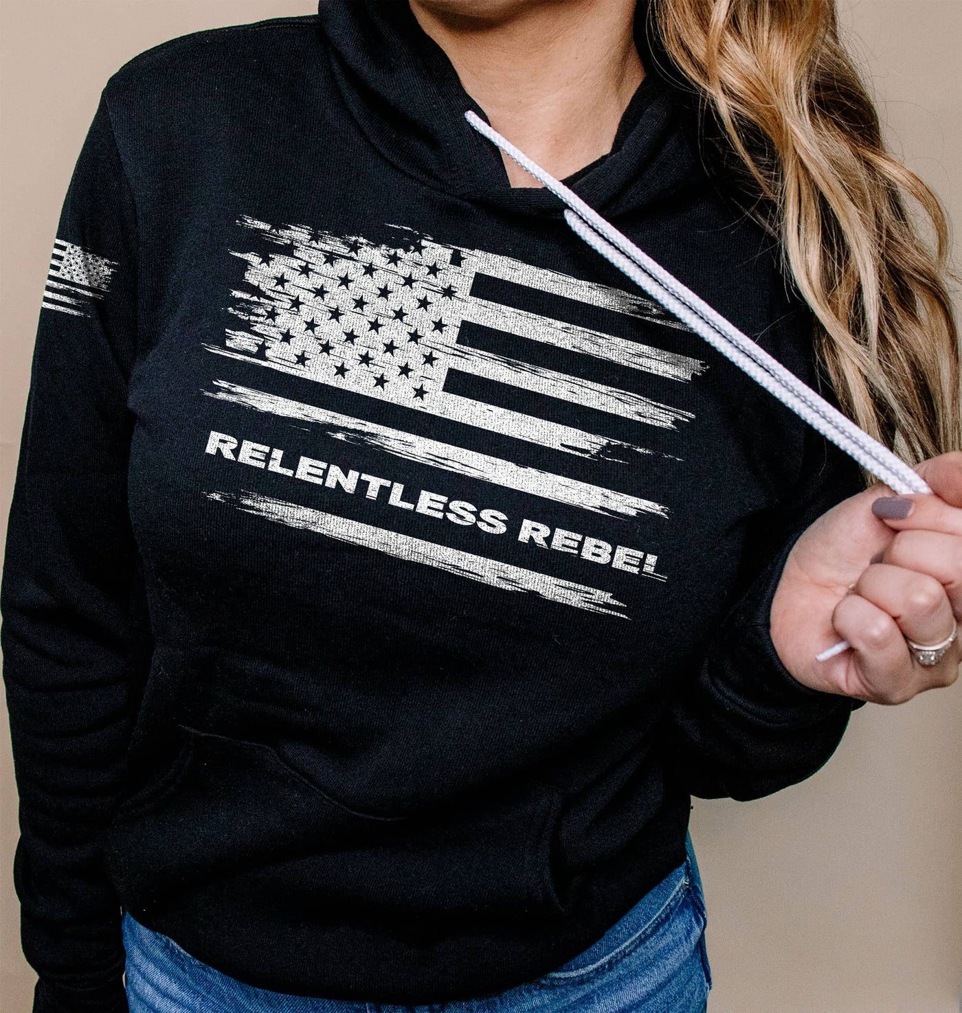 Relentless Rebel Flag | Front | Women's Hoodie