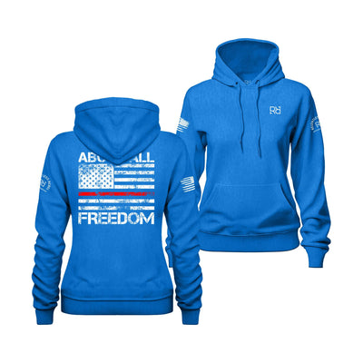 True Royal Women's Above All Freedom Back Design Hoodie