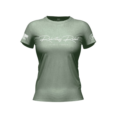 Relentless Rebel Apparel | Front | Heather Slate | Premium Women's Tee