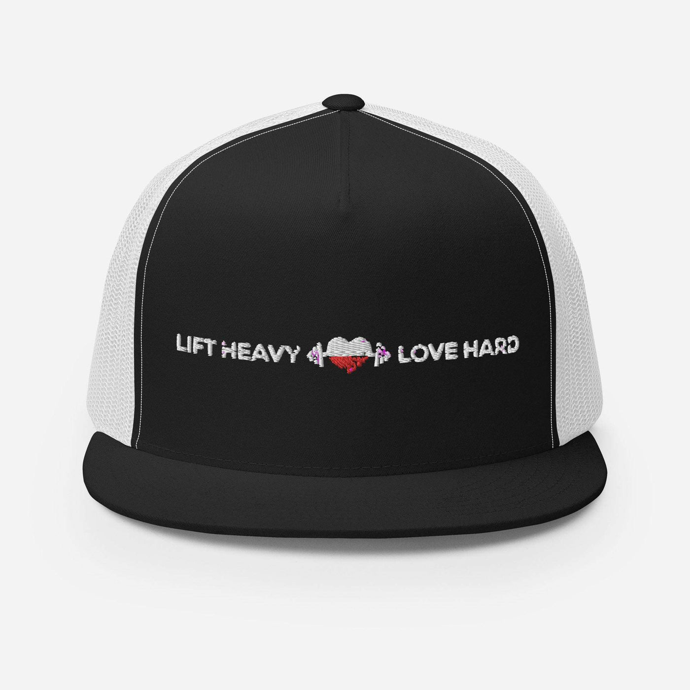 Lift Heavy Love Hard Trucker Cap