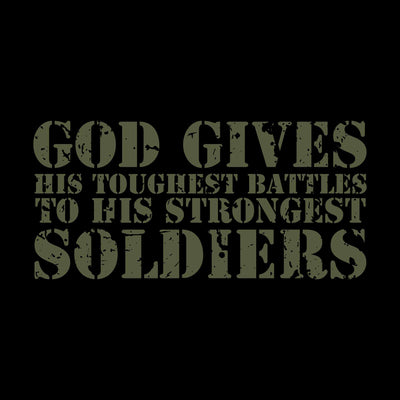 Relentless Rebel God Gives His Toughest Battles Graphic