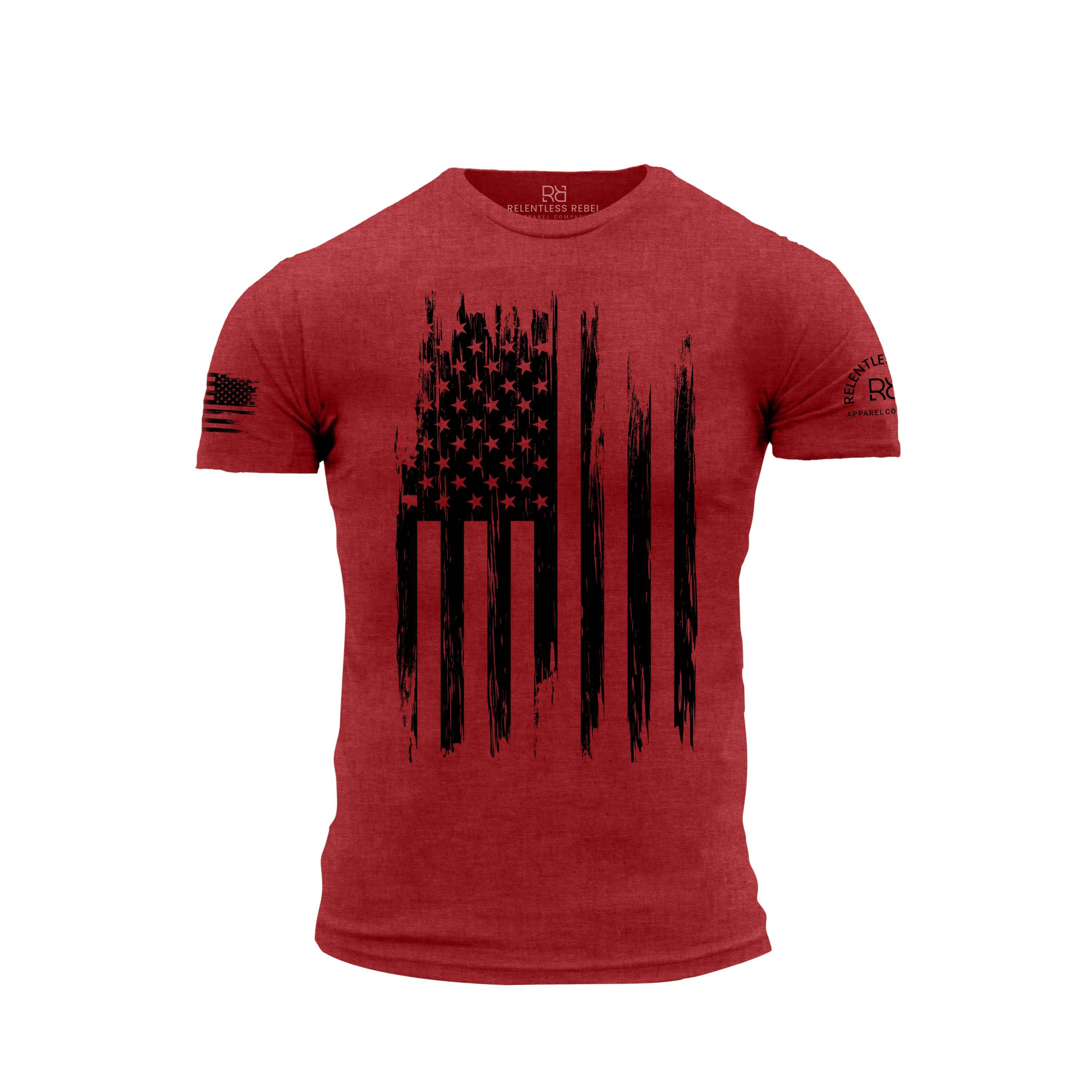 Rebel Patriot Flag | Red | Front | B | Vertical | Premium Men's Tee