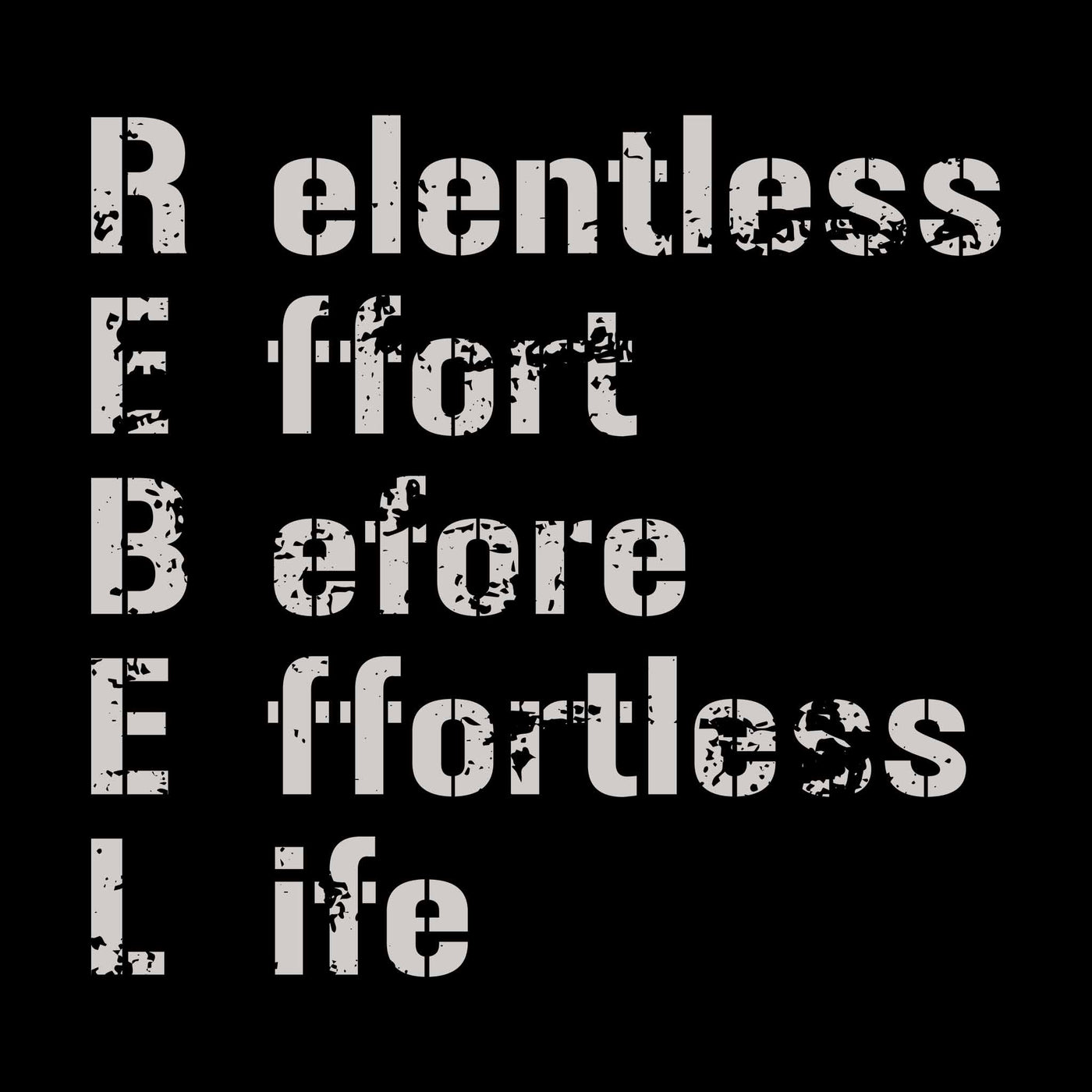 Relentless Effort Before Effortless Life | B&W | Men's Hoodie