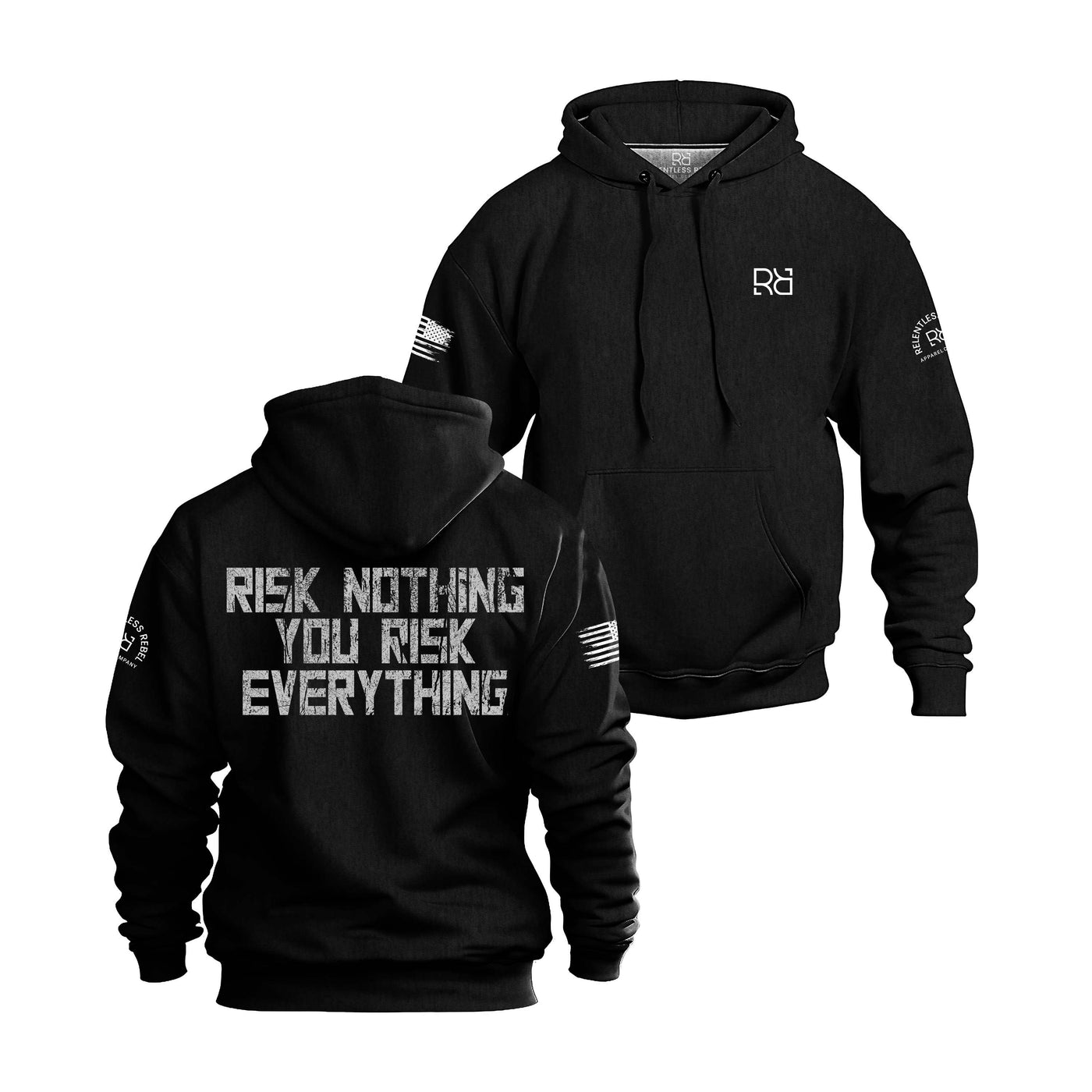 Risk Nothing You Risk Everything | Heavy Weight Men's Hoodie