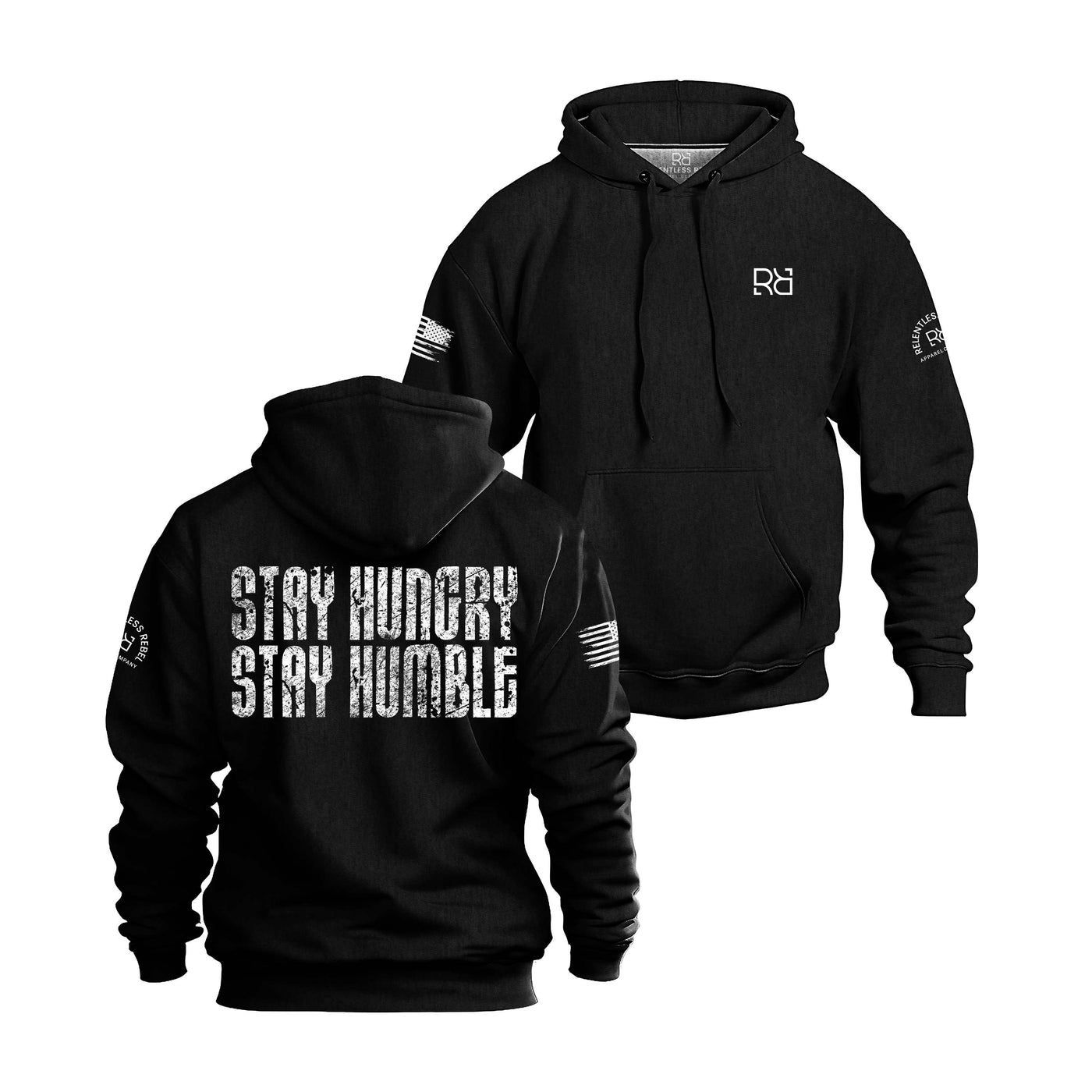 Stay Hungry - Stay Humble | Heavy Weight Men's Hoodie